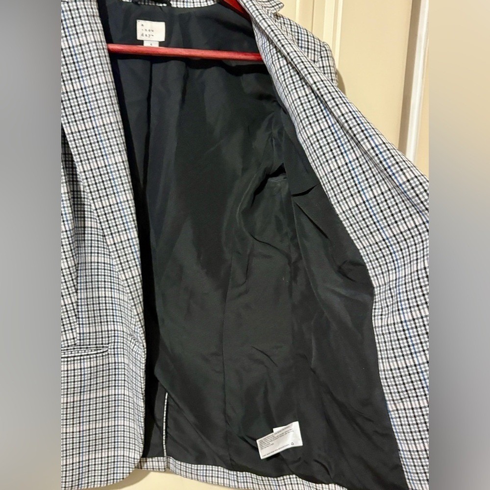 a new day Blue/Black/White Single Button Blazer - Picture 5 of 11